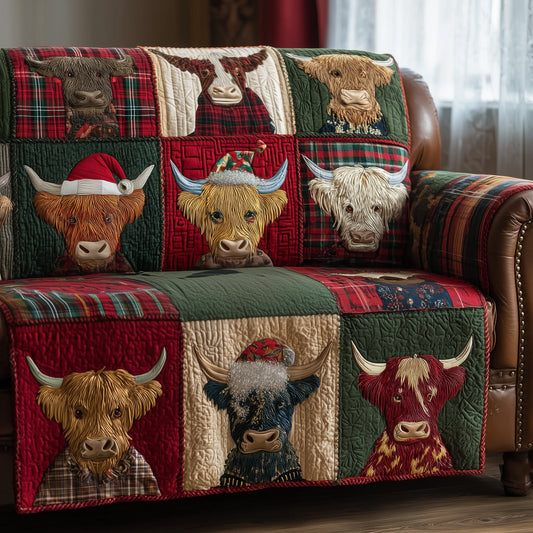 Highland Whisper Quilted Sofa Cover GFTOTP15652