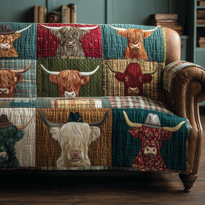 Highland Whisper Quilted Sofa Cover GFTOTP15653
