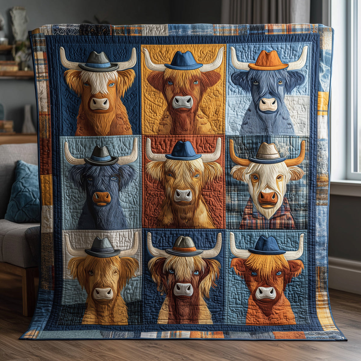 Rustic Grazer Quilted Blanket GFTOTP15656