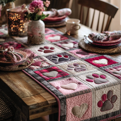 Heartfelt Paw Quilted Table Runner GFTOTP15682