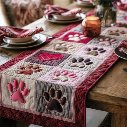 Heartfelt Paw Quilted Table Runner GFTOTP15683