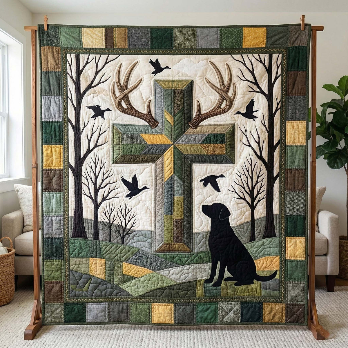 Forest Emblem Quilted Blanket GFTOTP15753