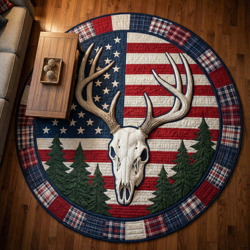 Deer Serenity Quilted Round Mat GFTOTP15760