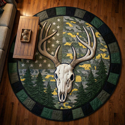 Deer Serenity Quilted Round Mat GFTOTP15761