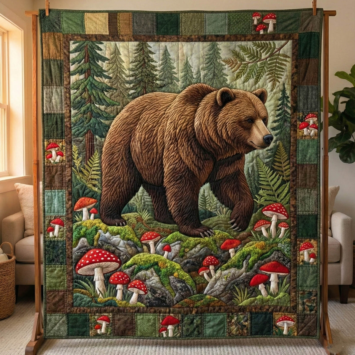 Bear Haven Quilted Blanket GFTOTP15768