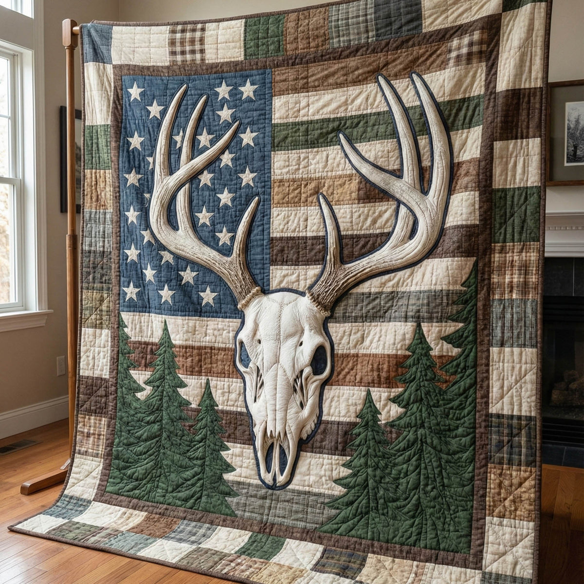 Deer Serenity Quilted Blanket GFTOTP15769