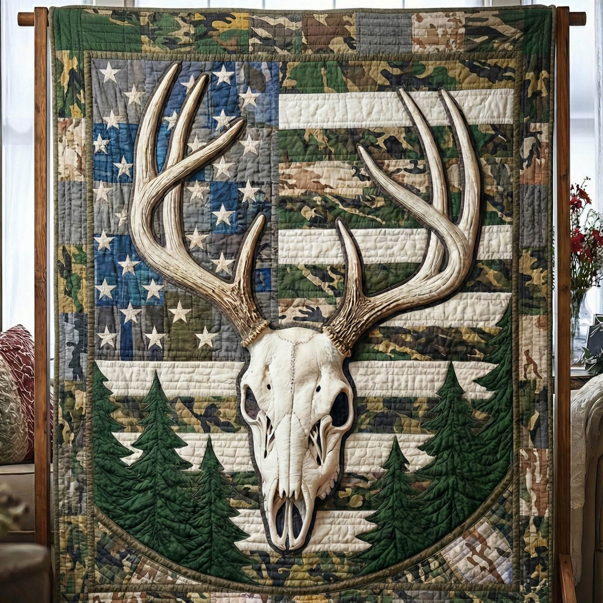 Deer Serenity Quilted Blanket GFTOTP15770