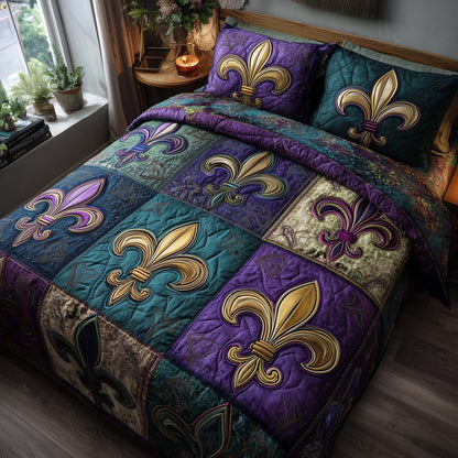 Carnival Crest 3-Piece Quilted Bedding Set GFTOTP15828