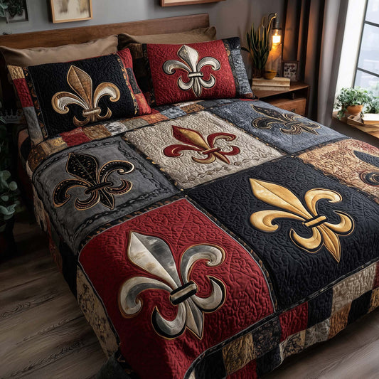 Carnival Crest 3-Piece Quilted Bedding Set GFTOTP15831