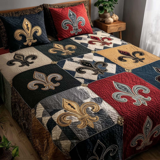 Carnival Crest 3-Piece Quilted Bedding Set GFTOTP15832