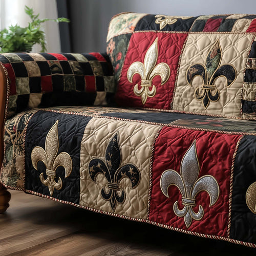Masquerade Emblem Quilted Sofa Cover GFTOTP15833