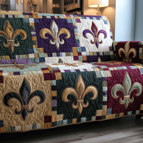 Masquerade Emblem Quilted Sofa Cover GFTOTP15834