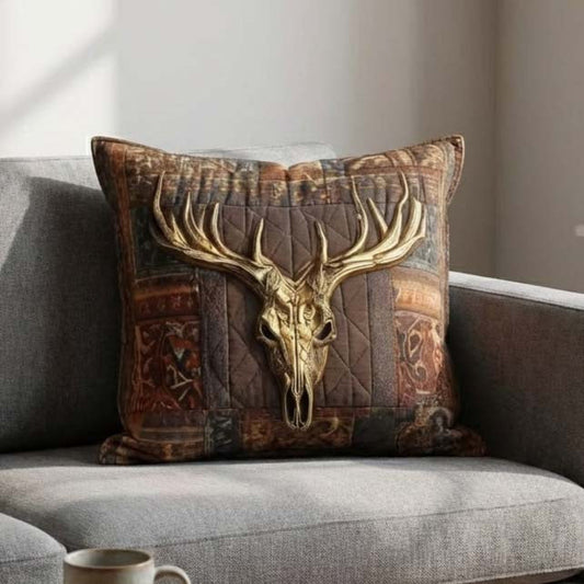 Rustic Antler Quilted Pillow Case GFTOTP16066