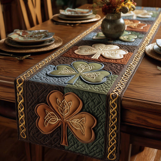 Irish Shamrock Quilted Table Runner GFTOTP16105