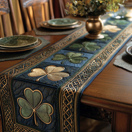 Irish Shamrock Quilted Table Runner GFTOTP16111