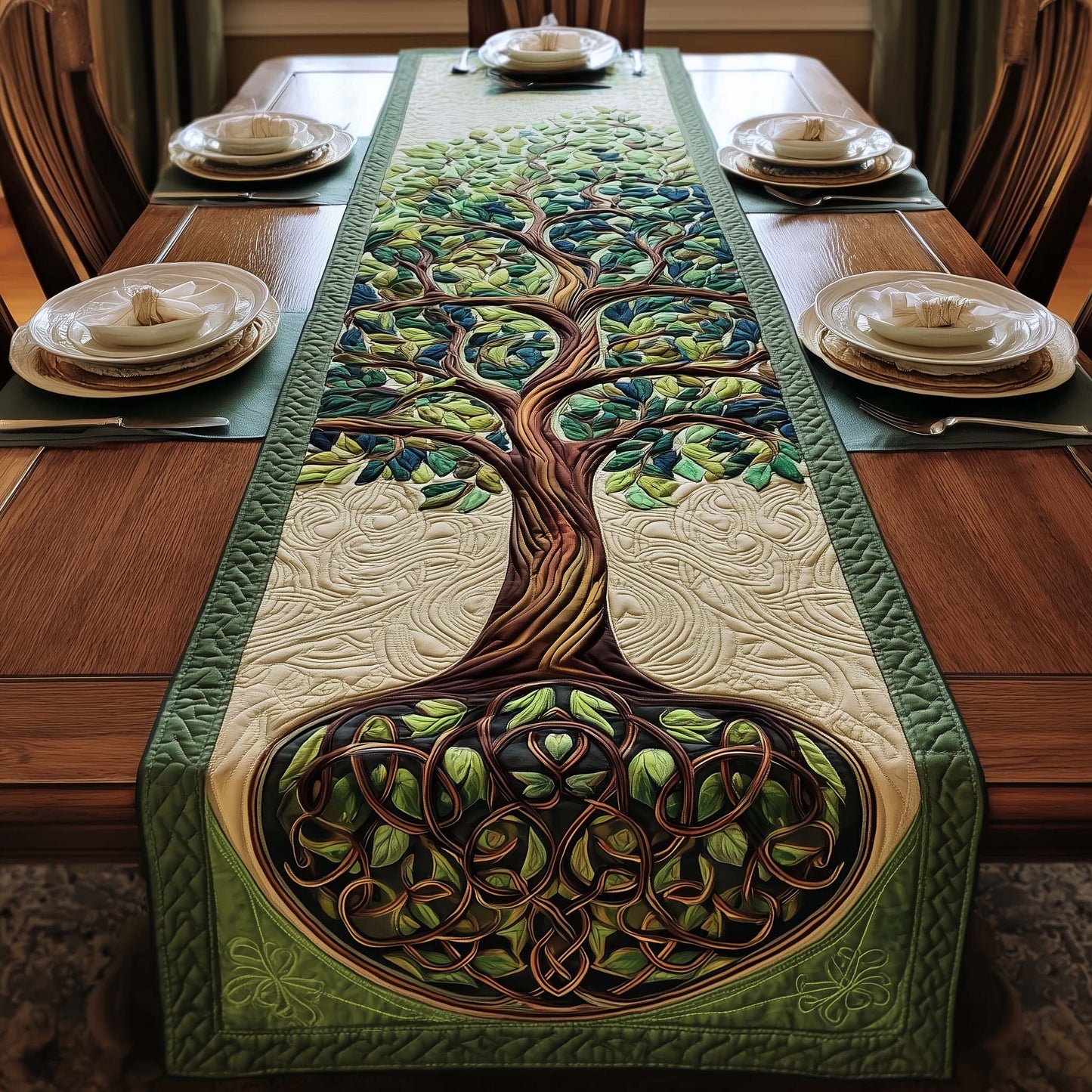 Celtic Roots Quilted Table Runner GFTOTP16118