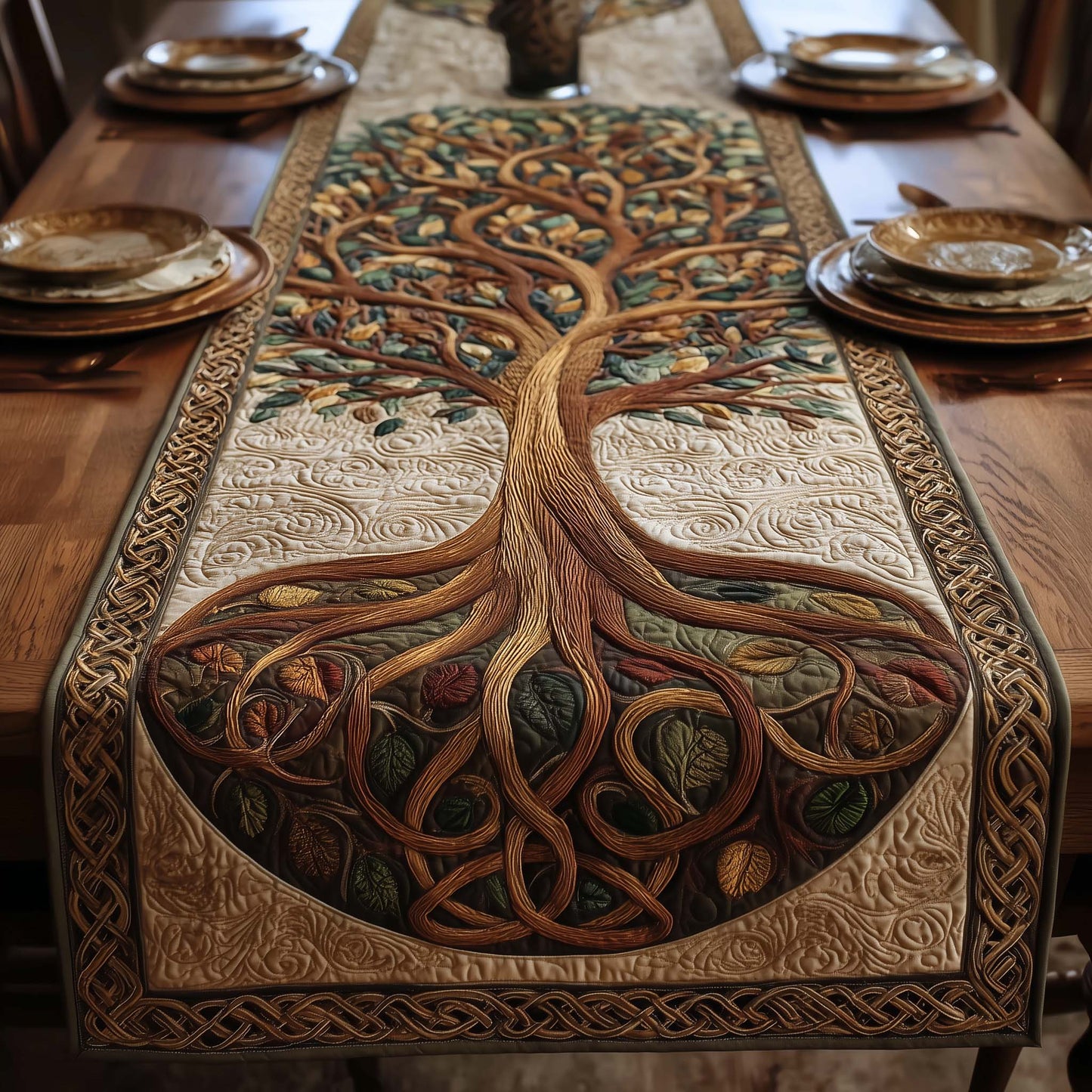 Celtic Roots Quilted Table Runner GFTOTP16120