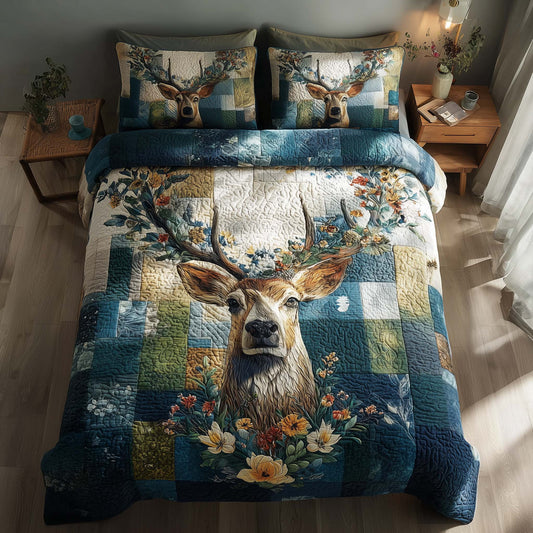 Silent Stag 3-Piece Quilted Bedding Set GFTOTP16180