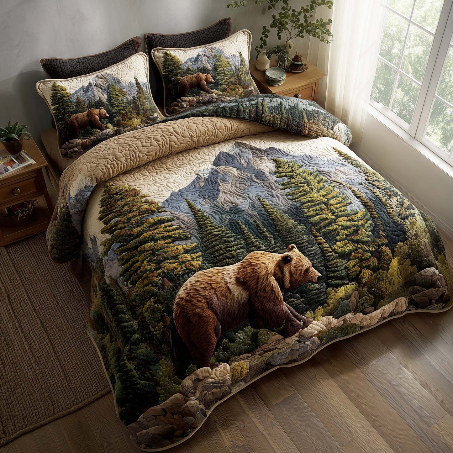 Woodland Haven 3-Piece Quilted Bedding Set GFTOTP16210