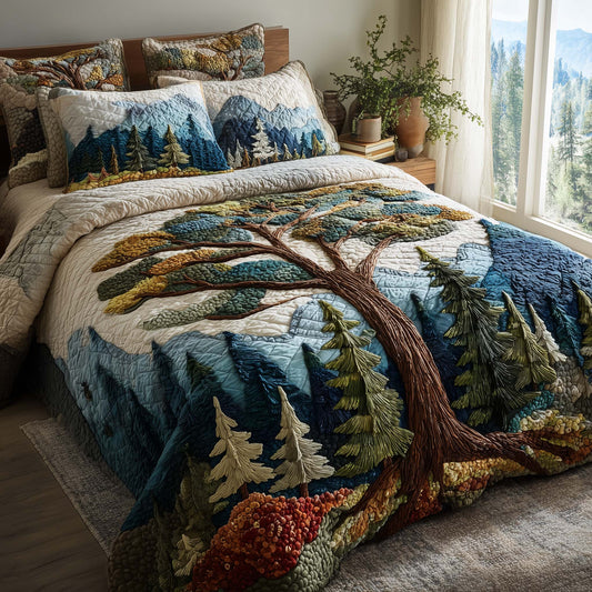 Timber Whisper 3-Piece Quilted Bedding Set GFTOTP16215