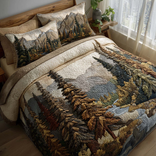 Timber Whisper 3-Piece Quilted Bedding Set GFTOTP16216