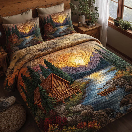 Timber Whisper 3-Piece Quilted Bedding Set GFTOTP16219
