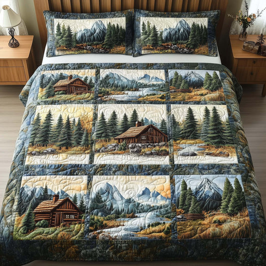 Timber Whisper 3-Piece Quilted Bedding Set GFTOTP16220