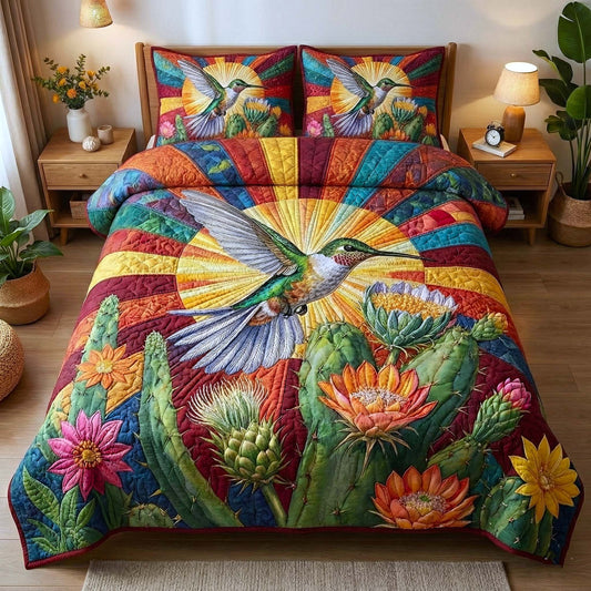 Garden Sprite 3-Piece Quilted Bedding Set GFTOTP16300