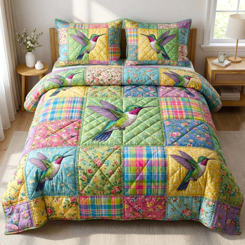 Garden Sprite 3-Piece Quilted Bedding Set GFTOTP16301