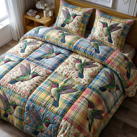 Garden Sprite 3-Piece Quilted Bedding Set GFTOTP16303