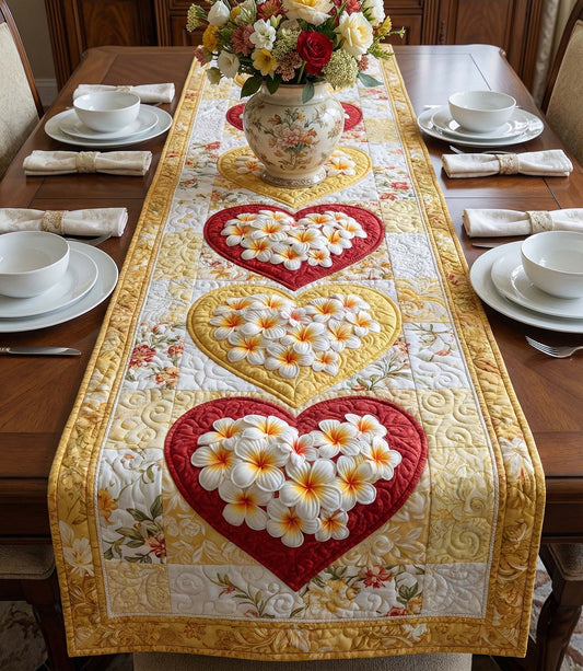Plumeria Breeze Quilted Table Runner GFTOTP16431