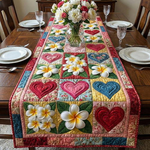 Plumeria Breeze Quilted Table Runner GFTOTP16433