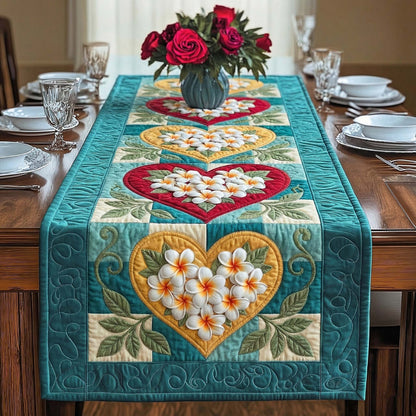 Plumeria Breeze Quilted Table Runner GFTOTP16434