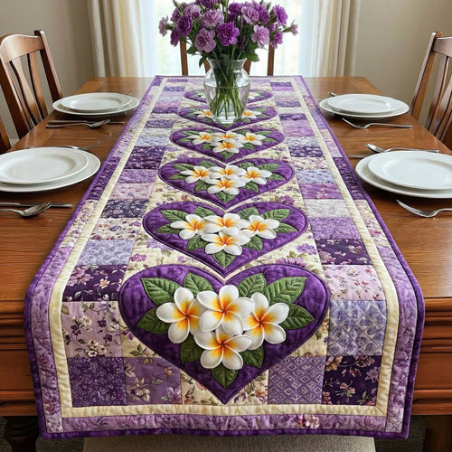 Plumeria Breeze Quilted Table Runner GFTOTP16435