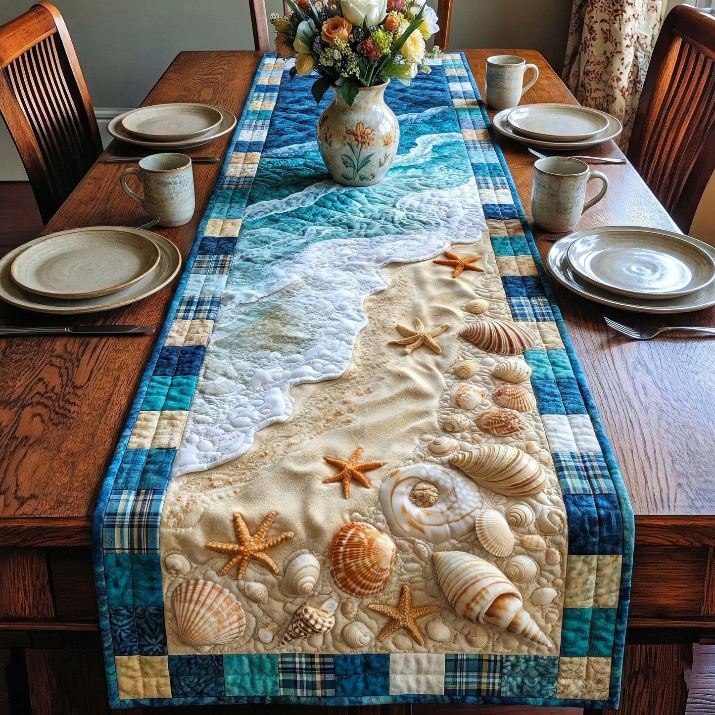 Shoreline Gems Quilted Table Runner GFTOTP16462