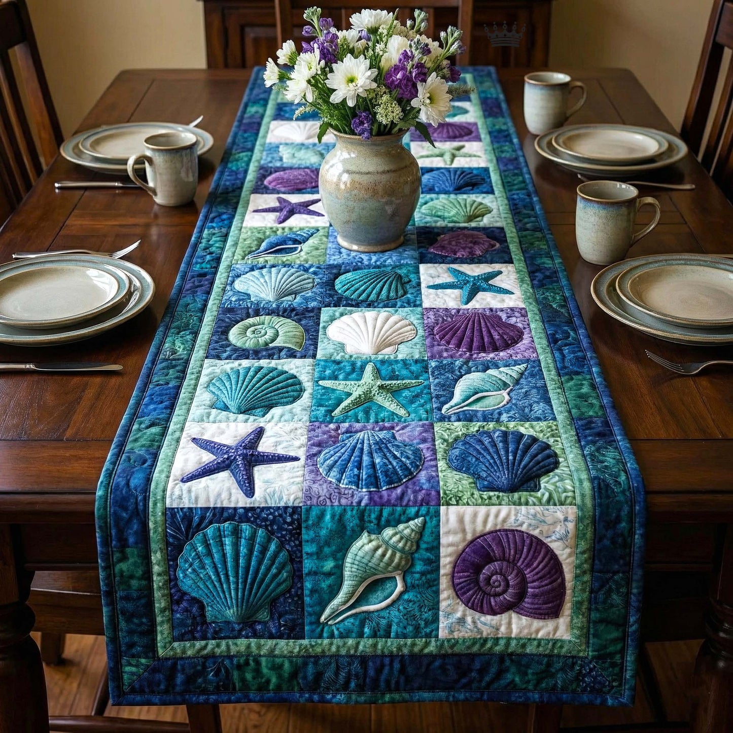 Shoreline Gems Quilted Table Runner GFTOTP16465