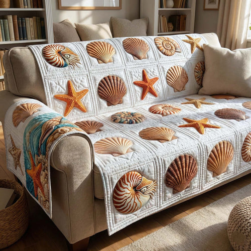Shell Serenity Quilted Sofa Cover GFTOTP16477