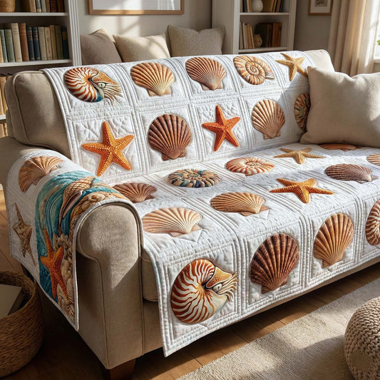 Shell Serenity Quilted Sofa Cover GFTOTP16477