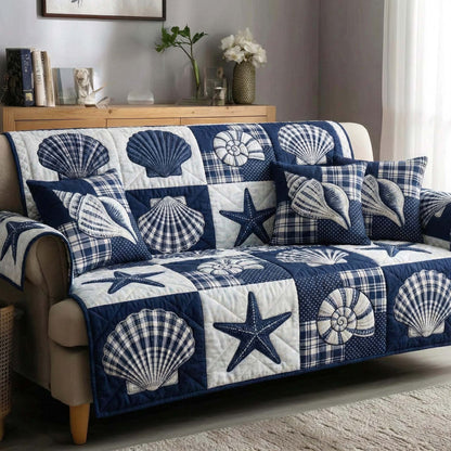 Shell Serenity Quilted Sofa Cover GFTOTP16478