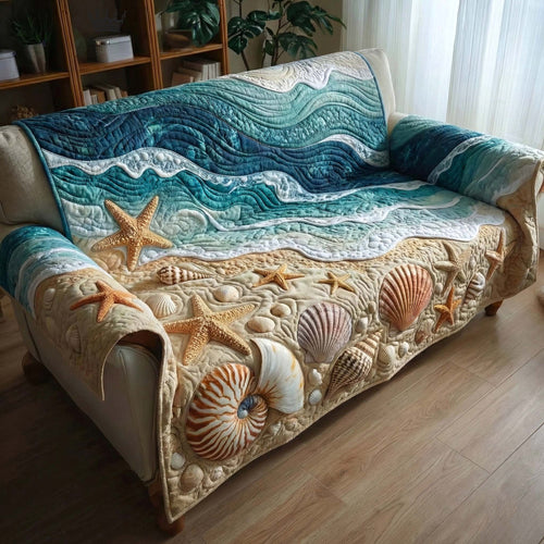Shell Serenity Quilted Sofa Cover GFTOTP16479