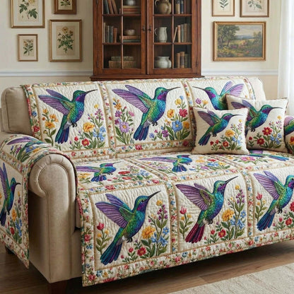 Iridescent Drift Quilted Sofa Cover GFTOTP16488
