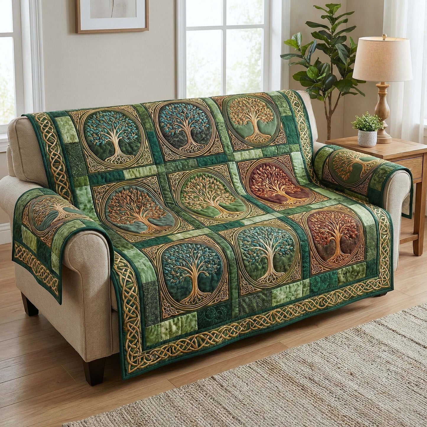 Soulwood Rise Quilted Sofa Cover GFTOTP16495