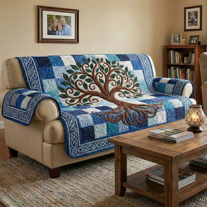 Ancestral Axis Quilted Sofa Cover GFTOTP16501