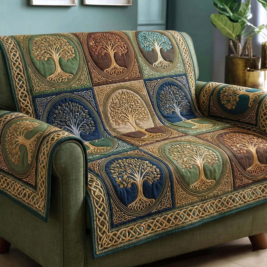 Ancestral Axis Quilted Sofa Cover GFTOTP16502