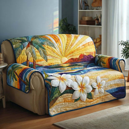 Coastal Breeze Quilted Sofa Cover GFTOTP16539