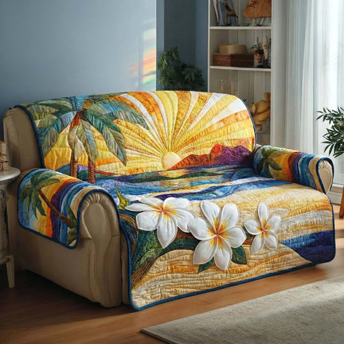 Coastal Breeze Quilted Sofa Cover GFTOTP16539