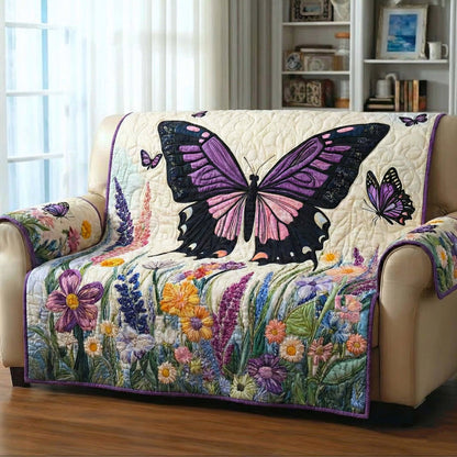 Blooming Meadow Quilted Sofa Cover GFTOTP16542
