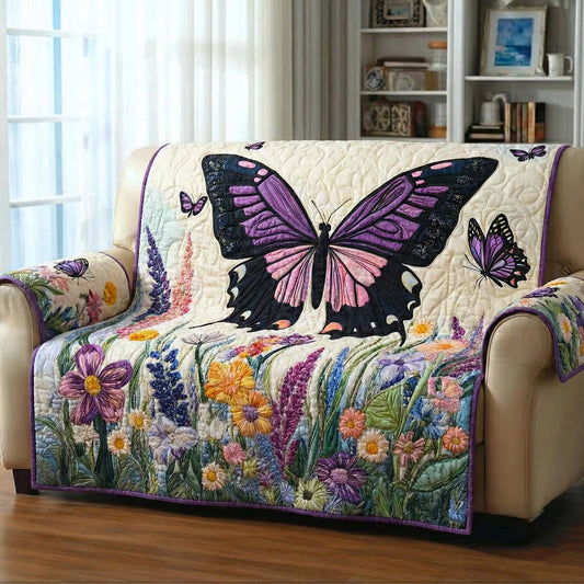 Blooming Meadow Quilted Sofa Cover GFTOTP16542
