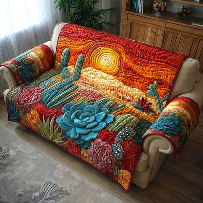 Arid Horizon Quilted Sofa Cover GFTOTP16548