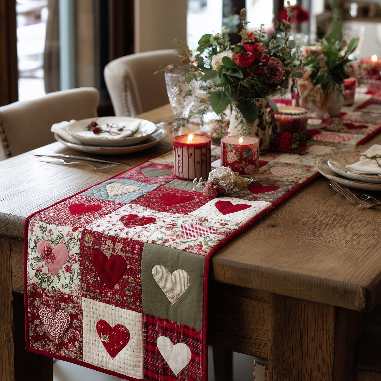 Springtime Adore Quilted Table Runner GFTOTP16650